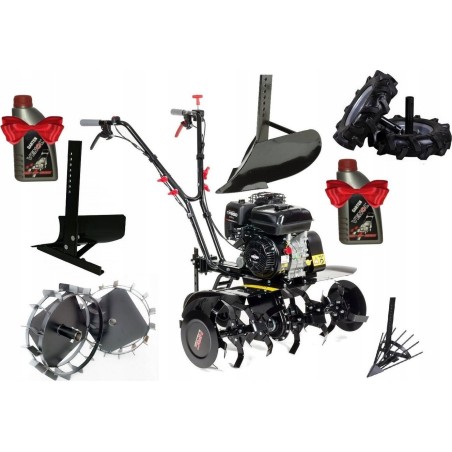 NAC-Motorhacke NAC-Motorhacke TIP80-CR950 (Benzinbetrieb) + 8-teiliges Zubehörset