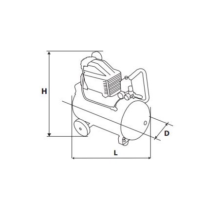 Kompressor Verto 8 bar 24 l (73K002)