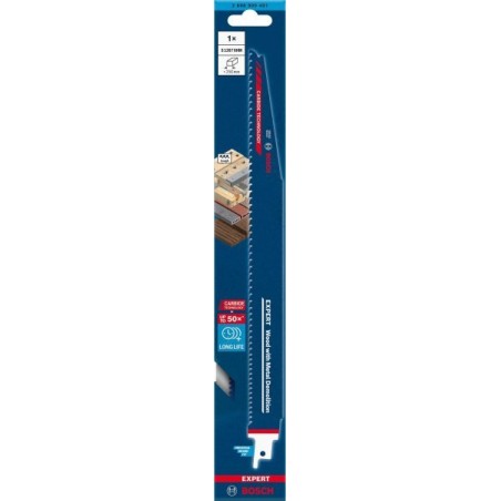 Bosch Powertools Bosch Expert Säbelsägeblatt „Holz mit Metall, Abbruch“ S 1267 XHM (Länge 300 mm)