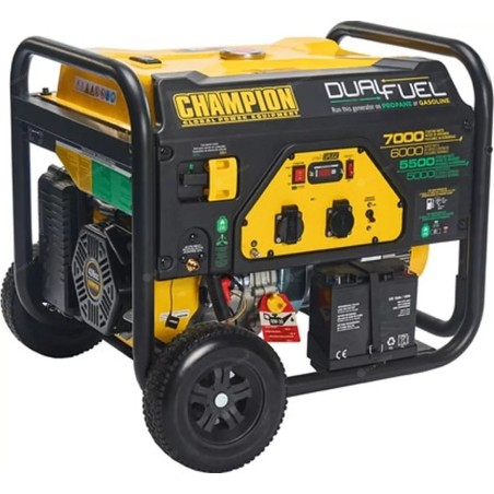 Champion EU 7000-Watt-LPG-Dual-Fuel-Generator mit Elektrostart