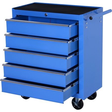 Werkzeugwagen Pako Werkzeugwagen mit 5 Schubladen – Blau