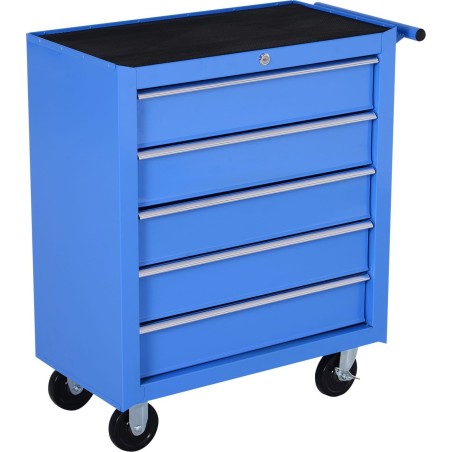 Werkzeugwagen Pako Werkzeugwagen mit 5 Schubladen – Blau
