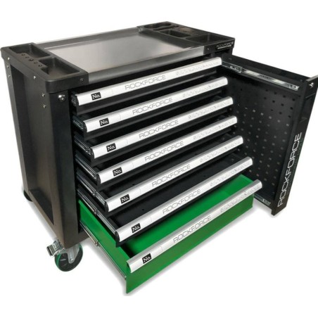 Rockforce Werkzeugwagen – Werkzeugwagen mit 7 Ablagen und einem 172-teiligen Werkzeugset