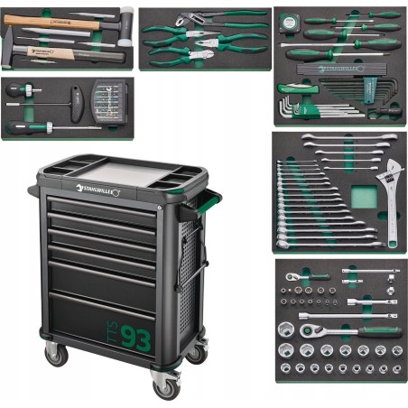 Werkzeugwagen Sourcing Tool Trolley mit Werkzeugen STAHLWILLE TTS 93/157QR