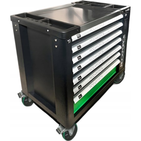 Rockforce Werkzeugwagen – Werkzeugwagen mit 7 Ablagen und einem 274+12-teiligen Werkzeugset