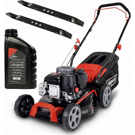 Scheppach Benzinrasenmäher Scheppach MP132-42 + Öl + Messer