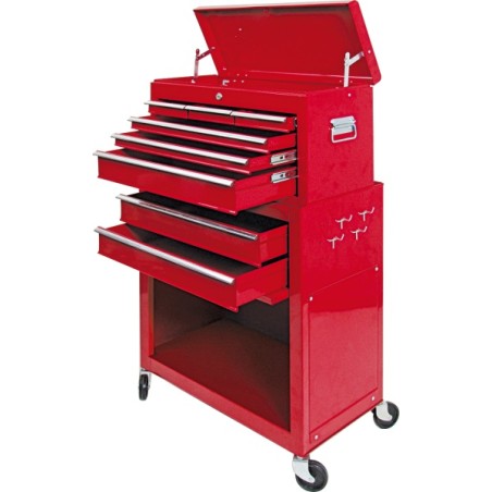 Vorel-Werkzeugwagen mit 1 Ablage und 8 Schubladen (81830)