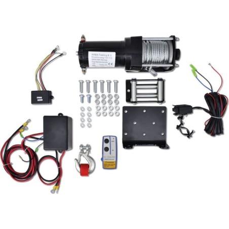 vidaXL Elektrische Winde 12 V (1360 kg) mit Funksteuerung