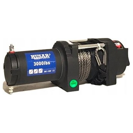 Husar Elektrische Seilwinde mit Kunststoffseil BST S 3000 LBS