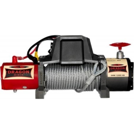Elektrische Seilwinde DWM 12000 HD 12 V, Zugkraft 5443 kg, Seillänge 20 m (Stahlseil)
