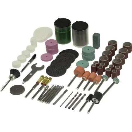 Schleifmaschine Dedra ZUBEHÖR FÜR DIE MINISCHLEIFMASCHINE DEDRA 08T698, 99-TEILIGES SET