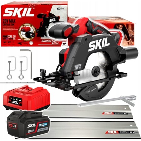 Kreissäge Sourcing SAW CIRCULAR 3551AB 20 V, 1 x 4 Ah + Führungsschiene