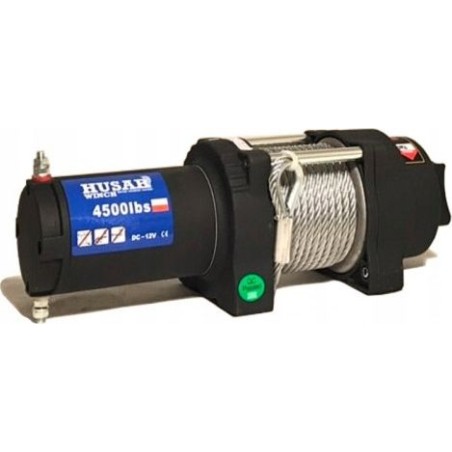 Husar Elektrische Seilwinde mit Stahlseil BST S 4500 LBS