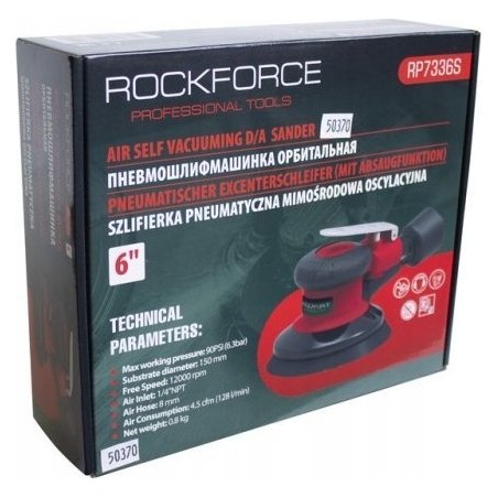 Rockforce-Schleifmaschine – Druckluftbetriebene Exzenter-Oszillationsschleifmaschine