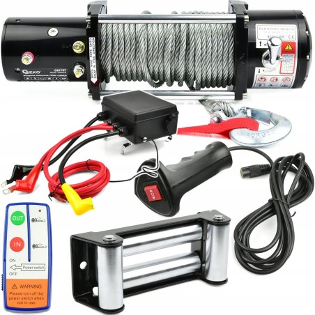 Geko Elektrische Seilwinde 12 V, 12.000 lb (1)