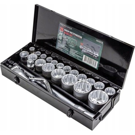 Rockforce-Werkzeugset ROCKFORCE STECKSCHLÜSSEL-SET, 26-teilig, 3/4", 12-KANT