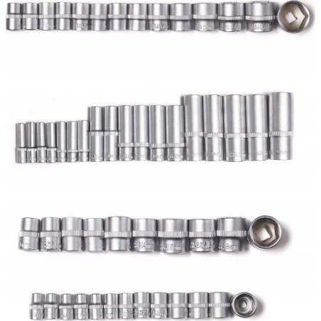 JCB-Werkzeugsatz JCB SCHRAUBENSCHLÜSSEL-SATZ 216-teilig 1/2" 3/8" 1/4"