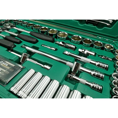 SATA-Werkzeugsatz SATA-Schlüsselsatz  124-teilig  1/4"  3/8" 1/2" Koffer