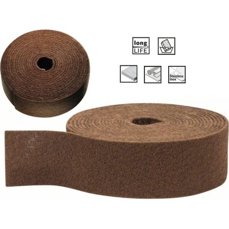 Bosch Expert Schleifrolle N880, grob, 100 mm x 10 m, Schleifpapier (braun, 10-Meter-Rolle, zum Handschleifen)