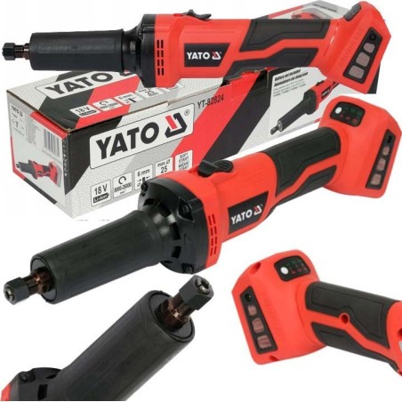 Yato-Schleifmaschine YATO GERADE BRUSTLOSE AKKU-SCHLEIFMASCHINE 18 V 6 mm