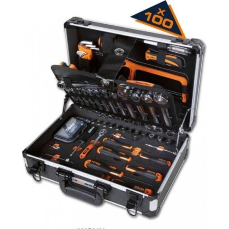 BETA-Werkzeugset: WERKSTATT-WERKZEUGSET IM KOFFER EASY, 100-TEILIG (1 SET)