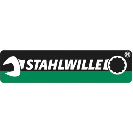 Stahlwille-Werkzeugset 1/2" 23-teilig (17 Zoll-Steckschlüsseleinsätze mit 12-Kant, Ratsche, 3 Verlängerungen, Drehknopf, Gelenk)