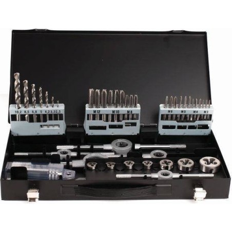 Abraboro Gewindebohrer-Set M3–M12 ABRABORO, HSS-G [45-teilig]