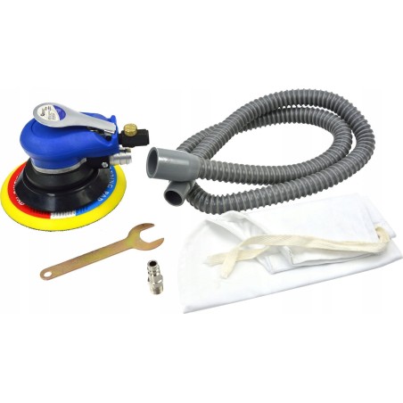 Geko-Schleifmaschine Druckluftschleifmaschine 150 mm /mit integrierter Absaugung/(12)