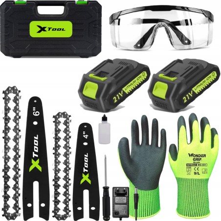 xTool Akku-Kettensäge für Äste – Handkettensäge 6" mit 2 Akkus