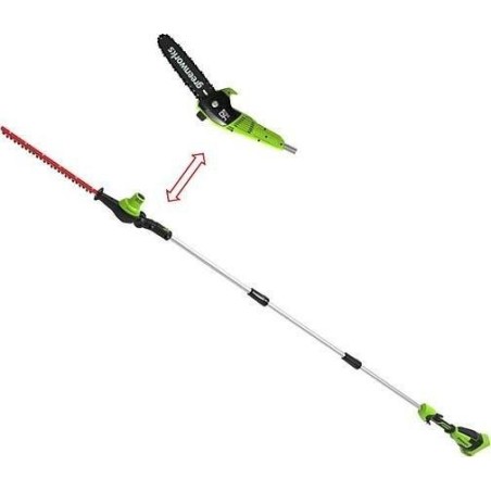 Greenworks GD40PSH 40-V-Kettensäge, 20 cm