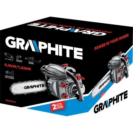 Kettensäge Graphite 58G950, 1,2 PS, 25,4 cm³, 30 cm