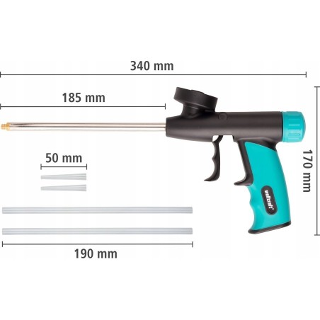 Wolfcraft Klebepistole WOLFCRAFT Montageschaumpistole