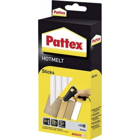 Pattex Hot Sticks Klebepistole, transparent, 11 mm, 25 Sticks, 500 g