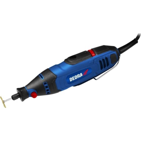 Dedra-Schleifmaschine, Mini-Schleifmaschine 135 W – Set mit 215 Zubehörteilen, Koffer