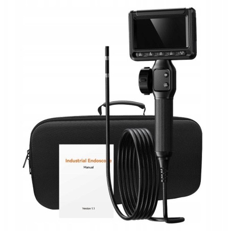 ENDOSKOP INSPEKTIONSKAMERA MIT BEWEGLICHEM KOPF, 6 mm, 2 m KABEL, 2000 mAh, HD-BILDSCHIRM