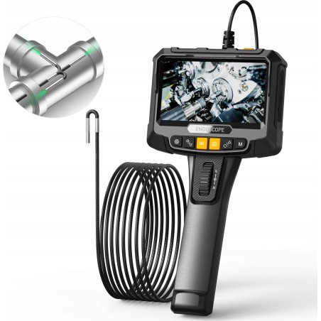 360°-Dreh-Inspektionsendoskop mit LED-Beleuchtung, SD-Bildschirm (32 GB), Schutzklasse IP67, 2 m Kabel, Kamera S10 (6 mm)