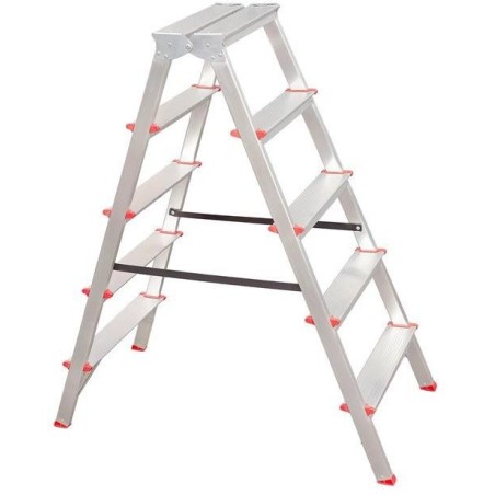 Zweiseitige Aluminium-Klapptreppe mit 7 Stufen