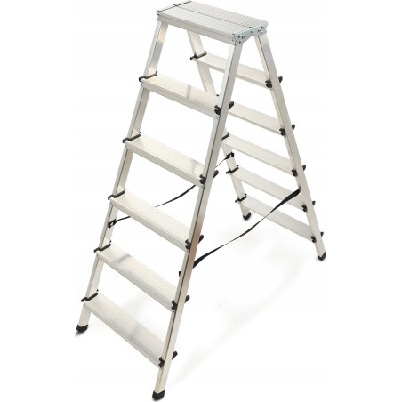 Kadax KADAX Aluminium-Doppeltreppe 2x6