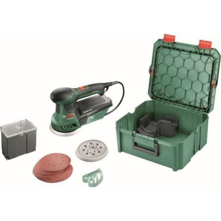 Bosch-Schleifmaschine Exzenterschleifer BOSCH – PEX 300 AE + 1 SystemBox-Behälter Größe M