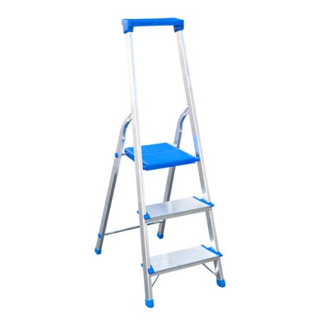 Drabex Einseitige freistehende Aluminiumleiter mit 2 Sprossen (DR1102)