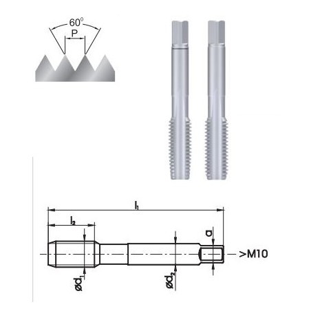 Fanar Handgewindebohrer M20x1, 2 Stück (A1-220001-0203)