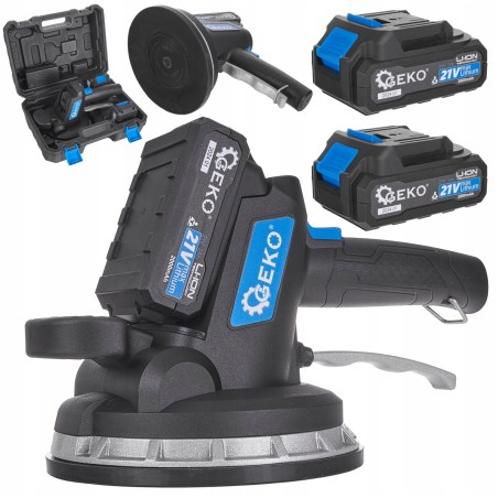 Akku-Vibrationssaugnapf zum Verlegen von Fliesen – Set mit Ladegerät und 2x21-V-Akku (6)