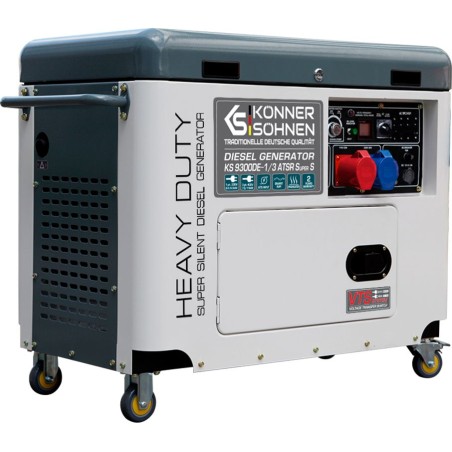 Stromaggregat Könner & Söhnen 9300DE-1/3 ATSR Super S 7500 W, einphasig