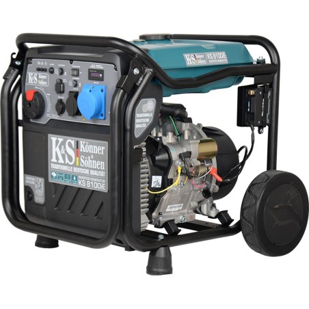 Könner & Söhnen KS8100iEATSR 8000-W-Einphasen-Stromaggregat