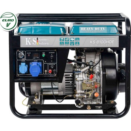 Könner & Söhnen KS8100HDE 6500 W 1-Phasen-Stromaggregat