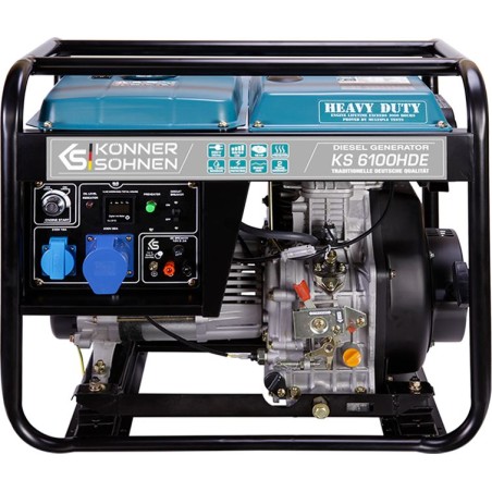 Könner & Söhnen KS 6100HDE 5500 W 1-Phasen-Stromaggregat