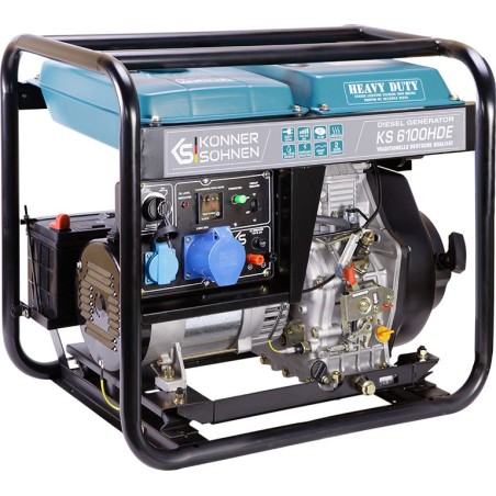 Könner & Söhnen KS 6100HDE 5500 W 1-Phasen-Stromaggregat