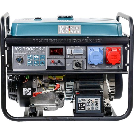 Könner & Söhnen KS7000E-1/3 5500-W-Dreiphasen-Stromaggregat