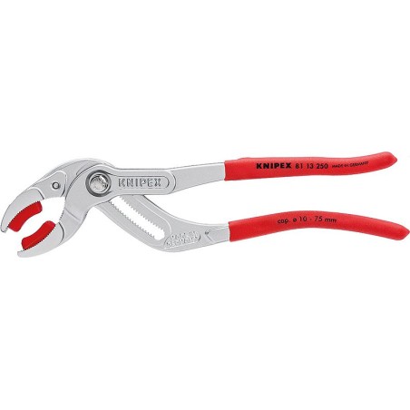 Knipex Sanitär-Siphon- und Verbindungszange mit Kunststoffbacken 10–75 mm (81 13 250)