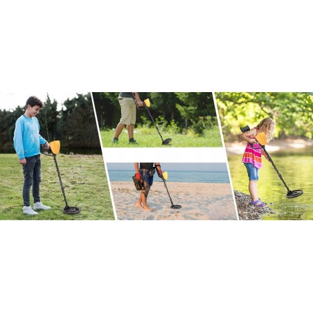 Braders Untergrund-Metalldetektor, Metalldetektor, Kopfhörer, Schaufel, Batterien